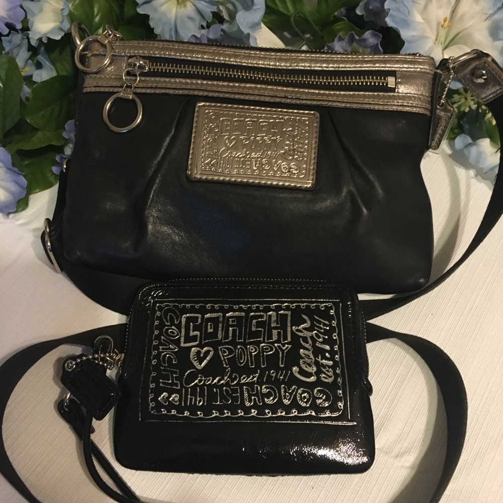 COACH Poppy! Crossbody & Matching Wallet/Wristlet